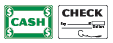 We Accept Cash and Check